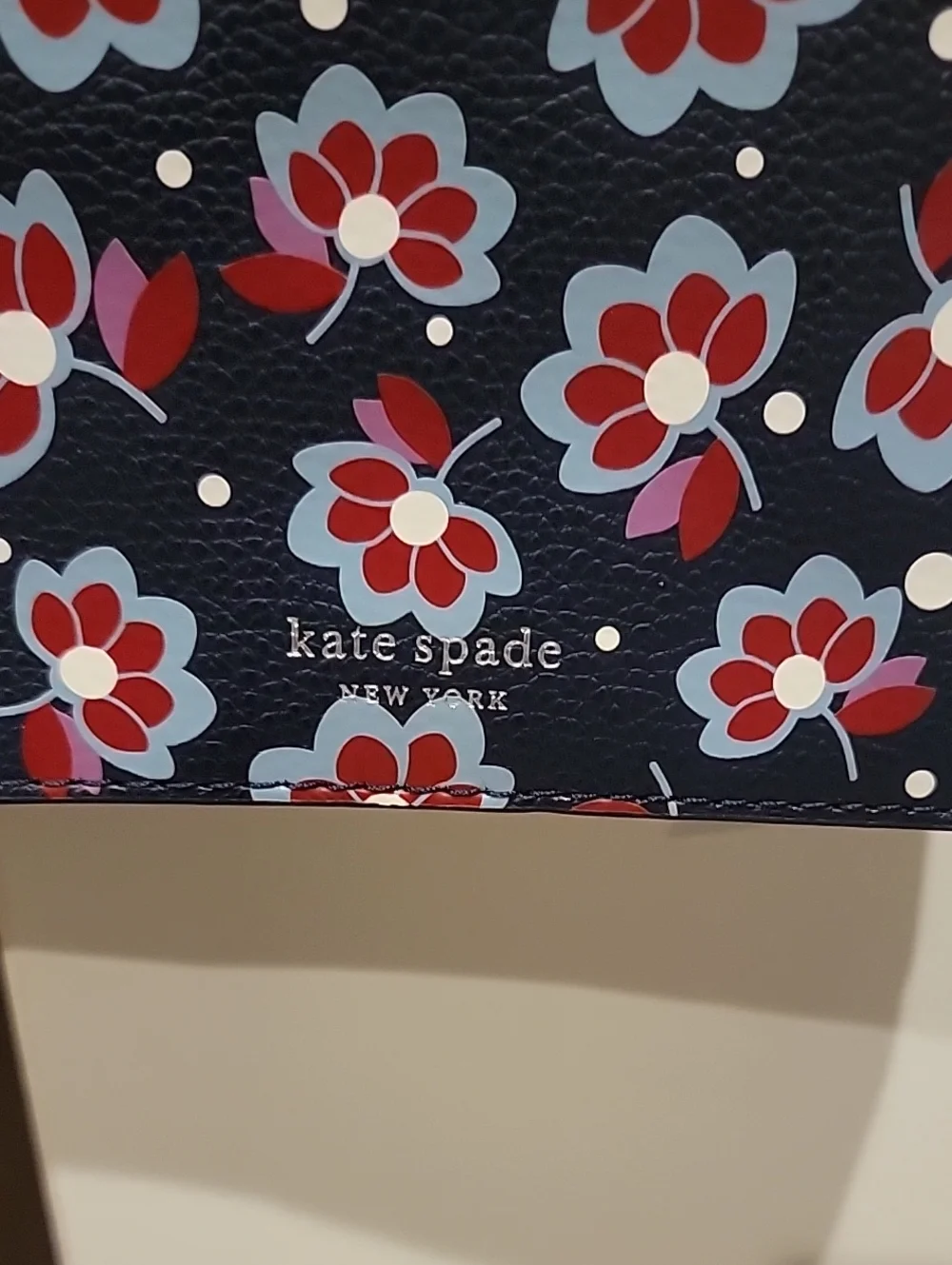kate spade Floral Navy and Red Crossbody Bag